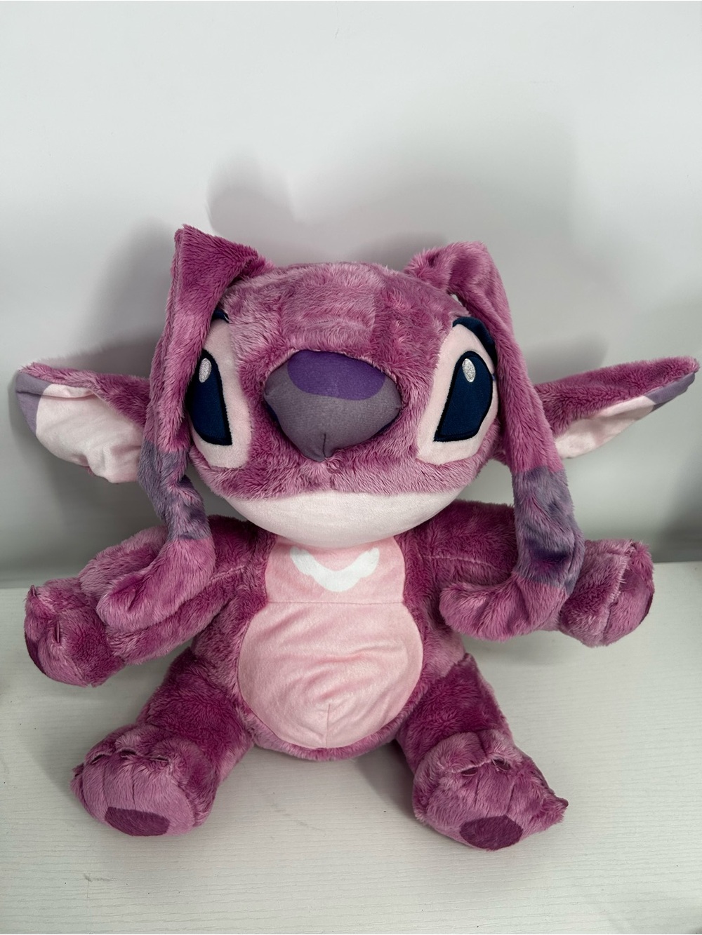 Disney Stitch Angel 12" Large Plush Toy  Gently Pre Loved